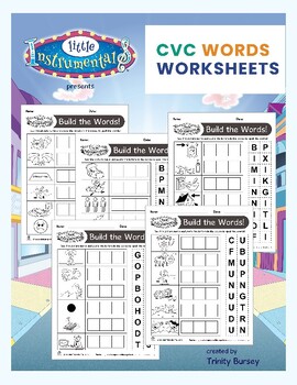 Preview of CVC Words Cut and Paste Worksheets