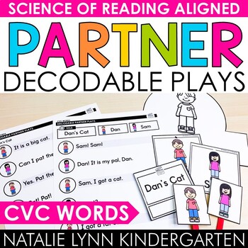 Preview of CVC Words Decodable Partner Plays Science of Reading Readers Theater