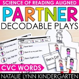 CVC Words Decodable Partner Plays Science of Reading Reade