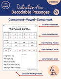 CVC Words Decodable Reading Passages and Phonics Activitie