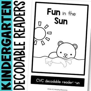 Preview of Decodable Readers Kindergarten FREEBIE from Miss M's Reading Resources