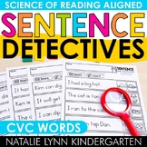 CVC Words Decodable Sentences Read and Color Worksheets Sc