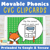 CVC Words Digital Activity for Google Slides and Seesaw - 