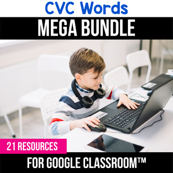 Preview of CVC Words Digital for Google Classroom CVC Digital Activities #Sparkle2022