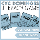 CVC Words Dominoes Game Large Scale