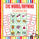 CVC Words Dominoes Rhyming Game
