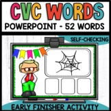 Short Vowel Word Work Activities | CVC Words Early Finishe