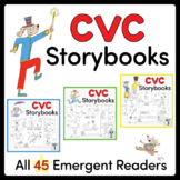 CVC Words - Emergent Readers - Phonics - All 45 Mini-Books