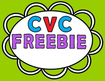 Preview of CVC Words FREEBIE