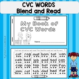 Blending and Reading CVC Words Practice Booklet for Daily Phonics Review