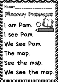 cvc fluency passages teaching resources teachers pay teachers