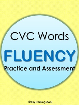 Preview of CVC Words Fluency Practice, CVC Words Worksheets & 1st Grade Phonics Assessments
