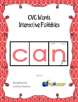 Preview of CVC Words Interactive Foldable Booklets