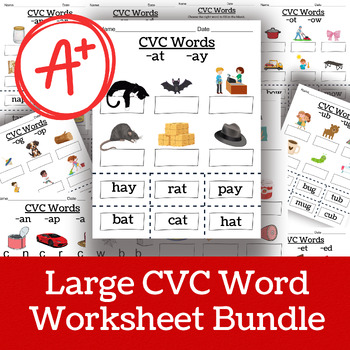 Preview of CVC Words | Kindergarten Worksheets | Busy Binder | Homeschooling | Reading