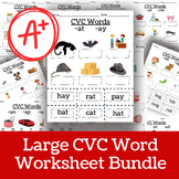 CVC Words | Kindergarten Worksheets | Busy Binder | Homesc