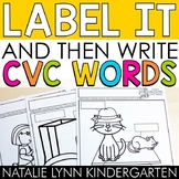 CVC Words Label and Write Science of Reading Worksheets