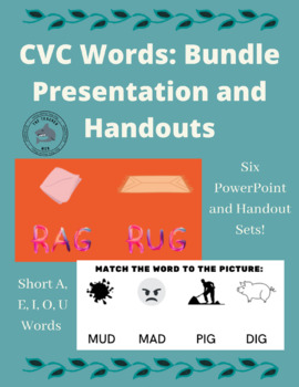Preview of CVC Words Lesson Bundle: Presentation and Handout (Short Vowel)