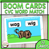 CVC Words Matching Boom Cards