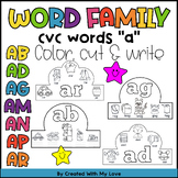 CVC Words Middle A Crown Craft | Color & Write Hats Headba