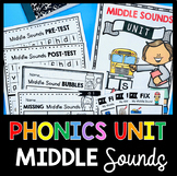 CVC Words - Middle Sounds - Medial Vowels - Phonics Worksh