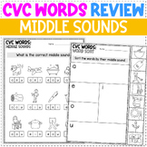 CVC Words Middle Sounds - Short Vowel Sounds Activity - Re