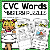 CVC Words Mystery Puzzles