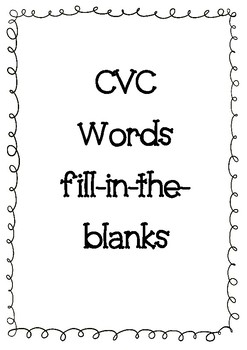Preview of CVC Words Pack