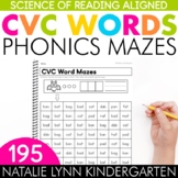 CVC Words Phonics Mazes Science of Reading Aligned