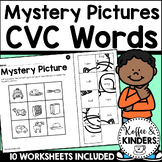 CVC Words Phonics Puzzles | Self Checking Worksheets Centers