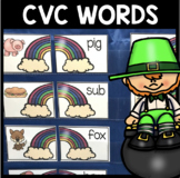 CVC Words - Phonics St. Patrick's Day Decoding Kindergarte