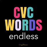 CVC Words Practice Games Worksheets Activities Centers ENDLESS