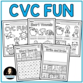 CVC Words Print and GO NO PREP Pages CVC FUN Activities