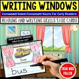 CVC Words - READING and WRITING Intervention WORD WINDOWS 