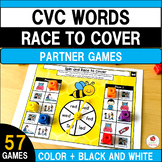 CVC Words Race to Cover Games | Small Group | Science of R