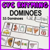 CVC Words Rhyming Dominoes - CVC Rhyming Activity