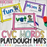 CVC Words Playdough Mats for Beginning Readers Make & Writ