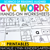CVC Words Science of Reading Worksheets Short Vowels CVC W