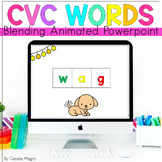 CVC Words Segmenting and Blending Words Slideshow