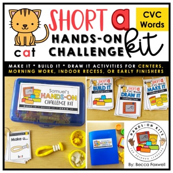 Preview of CVC Words Short Vowel A Hands-On Kit | Morning Work | Center Activities