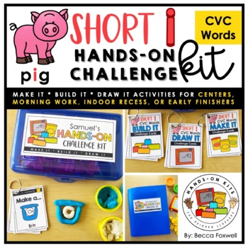 Preview of CVC Words Short Vowel I Hands-On Kit | Morning Work | Center Activities