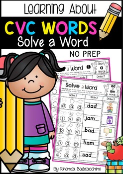 CVC Words ~ Solve a Word