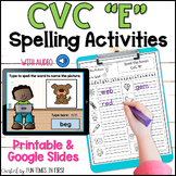 CVC Words Spelling Activities | Short E | Print and Digital