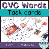 CVC Words Task Cards - Matching