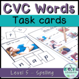 CVC Words Task Cards - Spelling
