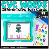 CVC Task Cards l Beginning, Middle, End Short Vowel Sounds
