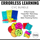 CVC Words Tasks Bundle with Errorless Learning Option