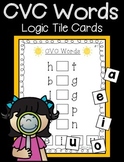 CVC Words Logic Tile Cards: Consonant-Vowel-Consonant