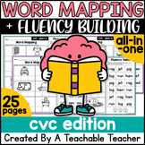 CVC Words Word Mapping Mats as Worksheets Science of Reading