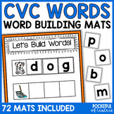 CVC Words - Word Work Mats - Spelling Center Activity