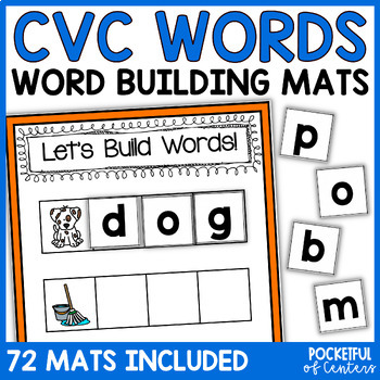 Preview of CVC Words - Word Building Mats 